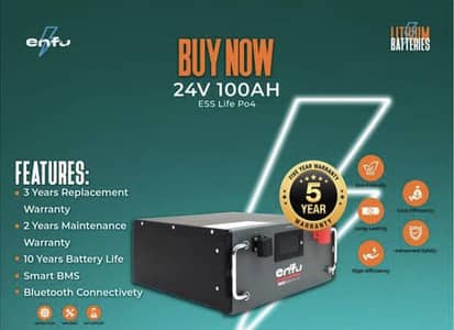 lithium ion battery 24v 100ah