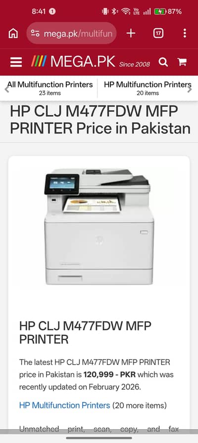 hp color laserjet pro mfp m477fdw