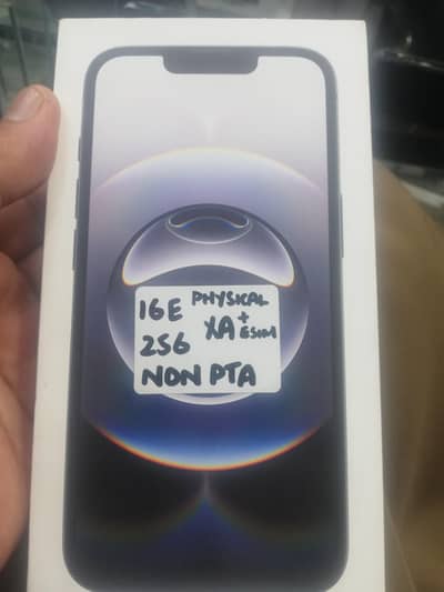 Apple iPhone 16e  256gb Black  Physical esim Boxpack Nonactive