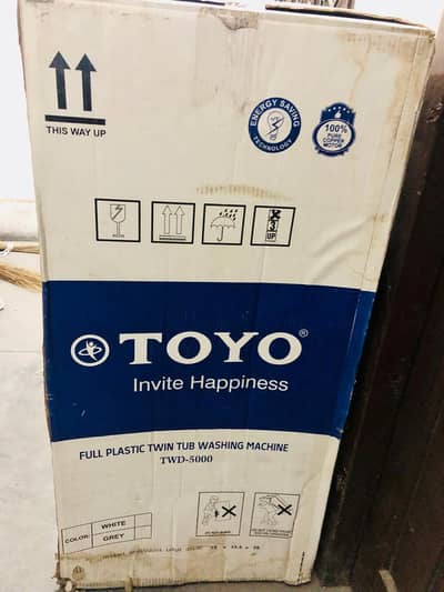 Toyo (TWD-5000) - Brand New Semi Automatic Washing Machine