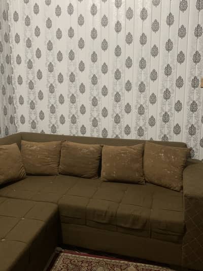 L-shaped sofa avilable