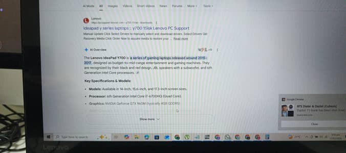 Lenovo Ideapad Y700 i7 6700 HQ