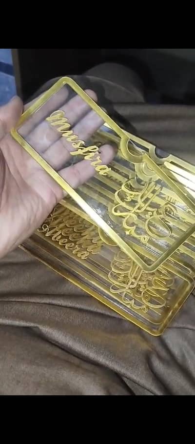 عید اسپیشل گفٹ — Acrylic Eid Mubarak Money Card