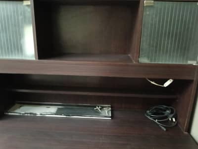 study table with two drawers.