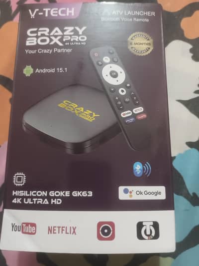CRAZY ANDROID TV BOX WITH 1 YEAR OPPLEX IPTV FREE