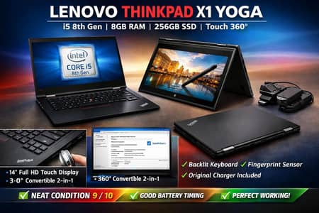 Lenovo ThinkPad X1 Yoga – Premium Business Laptop (Touch + 360°)