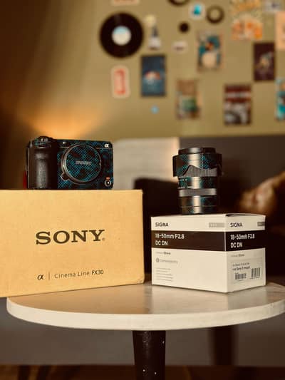 Sony FX30 + Sigma 18-50mm f/2.8 (10/10 Condition – With Box)