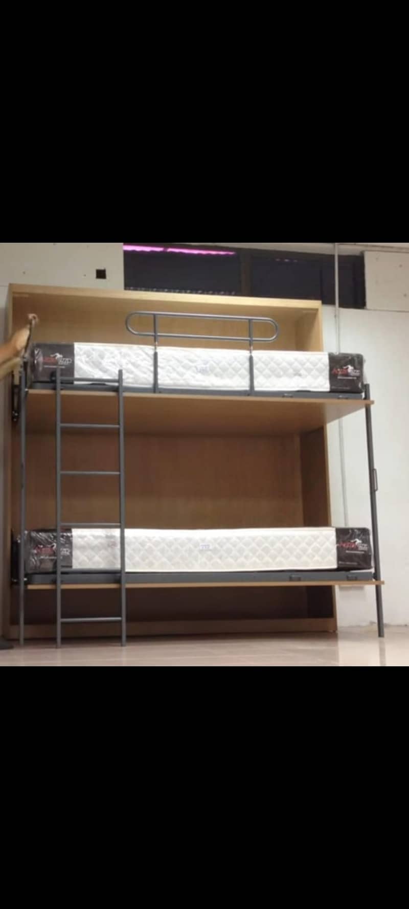 double storey folding wall bunk beds only 2