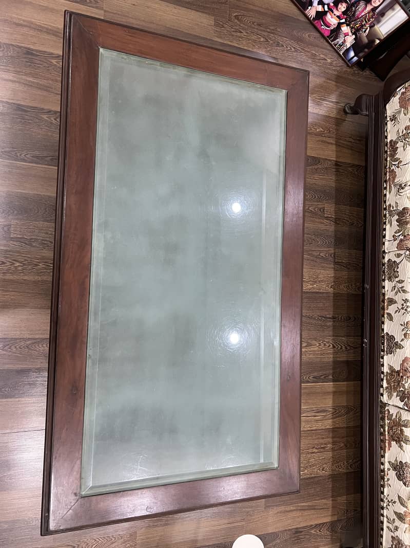 Solid wood coffee table set 8