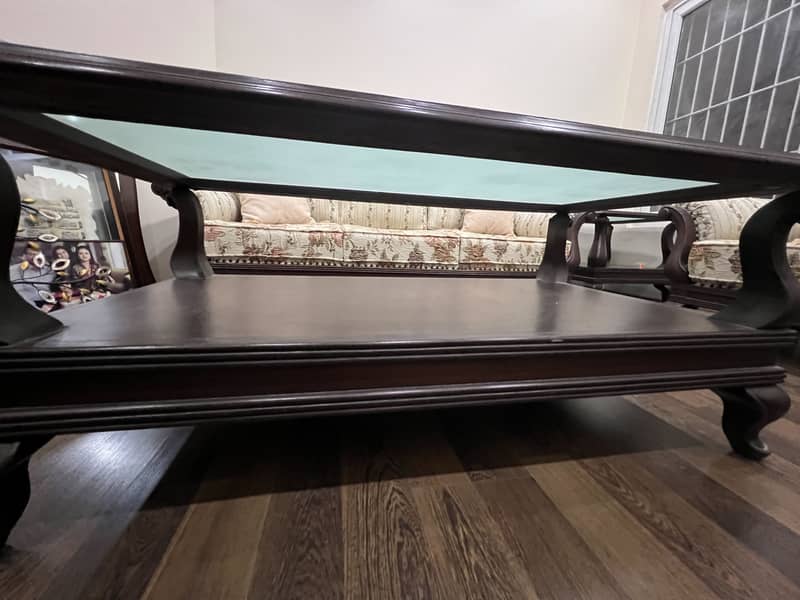 Solid wood coffee table set 13