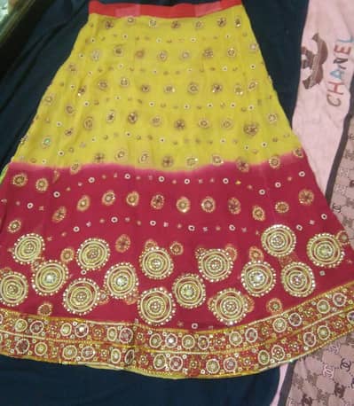 Brand new fully hand made and stone work fish lehanga and dupata