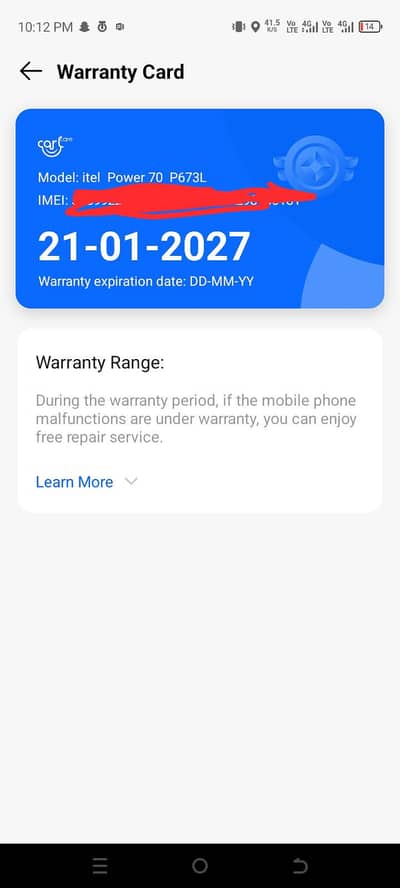 itel p70 only 1 month used exchange available