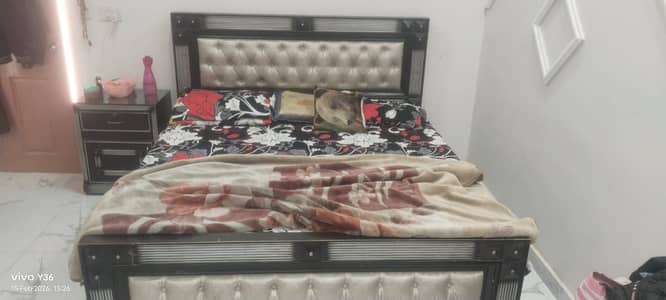 Bed /side table/ Dressing/ double door Almari