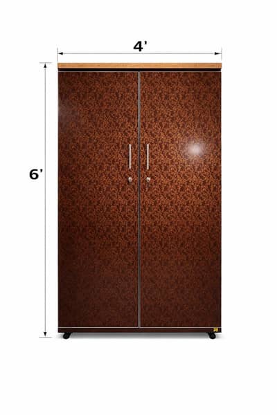 Premium Wooden Wardrobe / Cupboard – 2 Door | Strong & Stylish