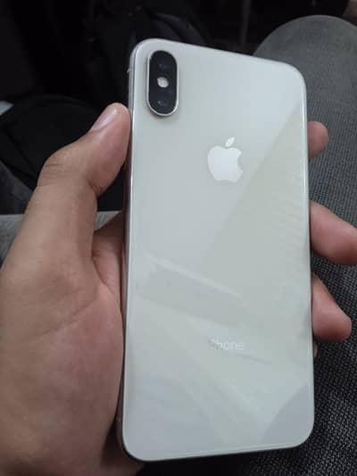 Iphone x pta approved box and charger 100 battery 64 gb