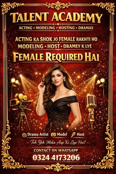 Acting modeling k lye female required