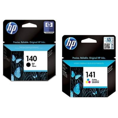HP 140 141 Black/Tri-Color ink Cartridges Set For HP Printers