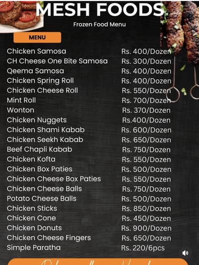 Frozen Food samosa roll box paties