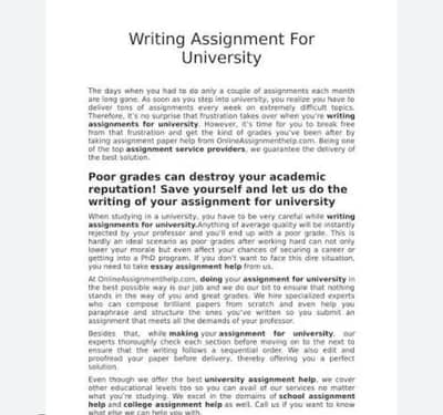 assigmant for studen