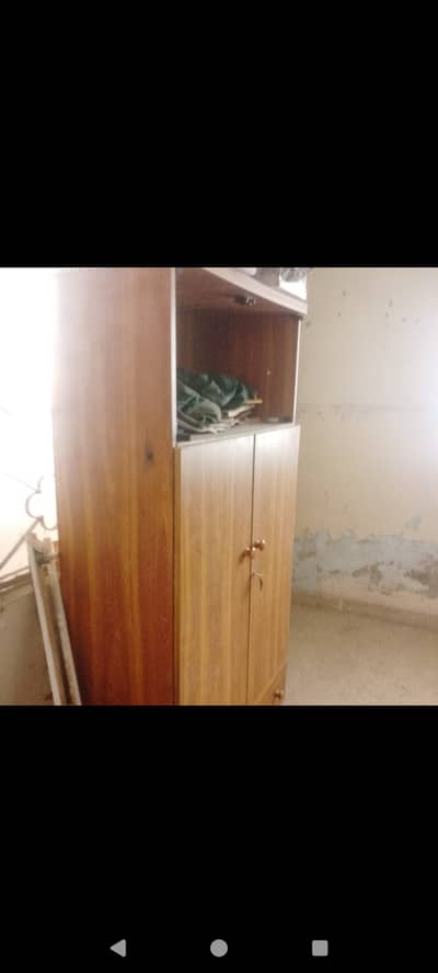 Cupboard with glass shelf