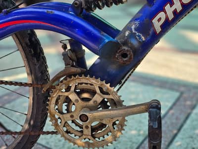 bicycle used with gears and spring and small part welded