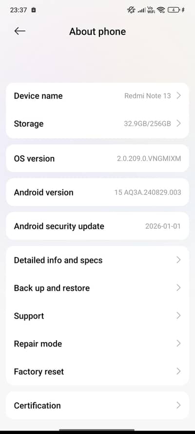 Redmi Note 13 256 GB