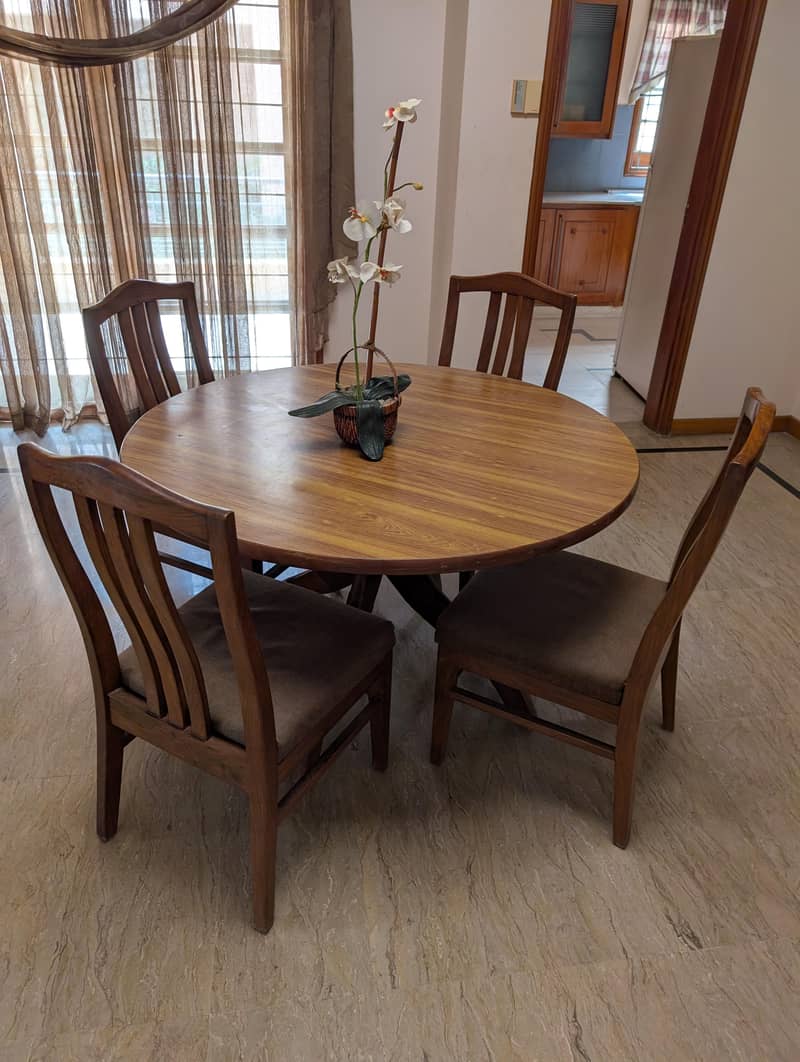 Solid wood dining table 0