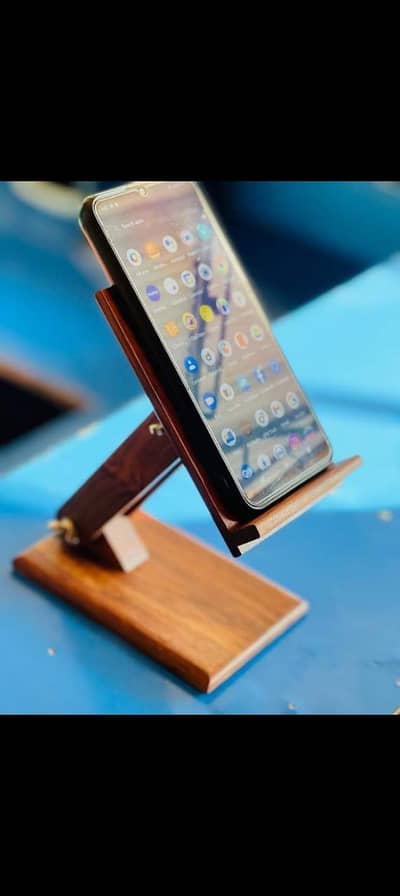 Wood Hand made Mobile Stand.