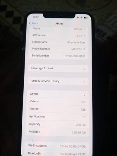 I phone xsmax 256 GB non pta JV