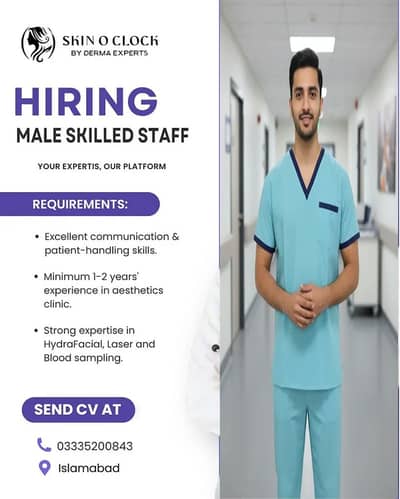 Aesthetic Technical Male Staff Required