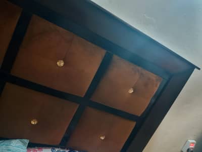 urgent sale Wood and Polish Double Bed