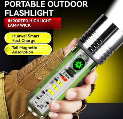 Zoom Flashlight 8 in 1 beautiful Shape Free Delivery All Pakistan COD