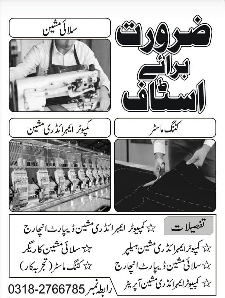 Embroidery machine operator 0