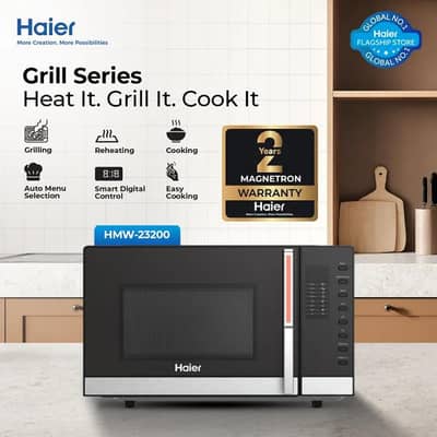 Haier 23L - HMW-23200 - Digital Grill Microwave Oven