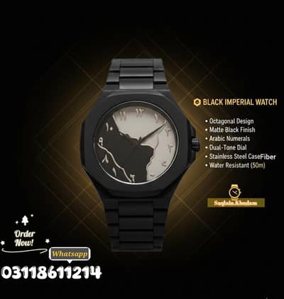 Aura WaTch black and white dial combination.