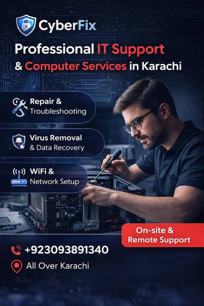 Professional IT Support Services in Karachi – Fast & Reliable