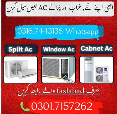 split AC window AC scrap AC fridge freezer