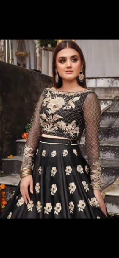 2 pcs women's stitched silk embroidered lehenga choli