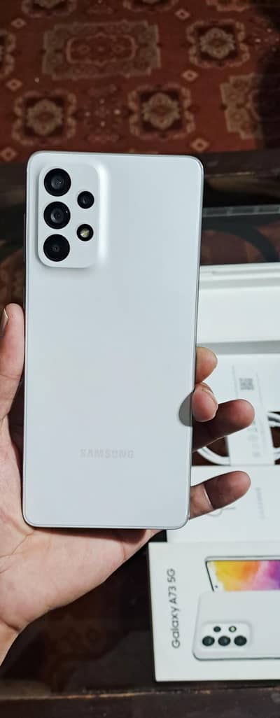 Samsung A73 5G 8+256GB With Box Dual offical Pta Fingerprint in Screen