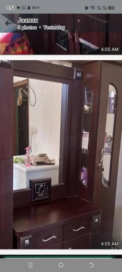 Dressing table diveder