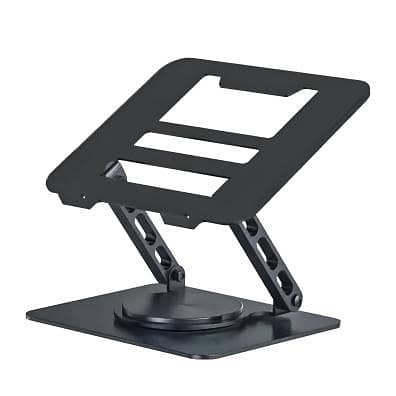 Carbon Metal Laptop Stand 360 Degree Rotatable 15 inch Laptop Stand