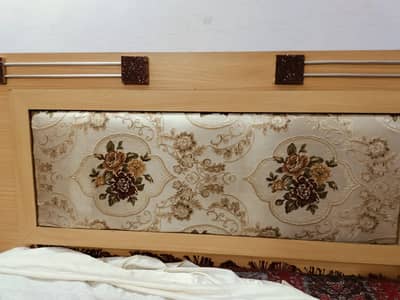 URGENT SELLING - Double Bed, Dressing Table, Two S. Tables - 4 yrs used