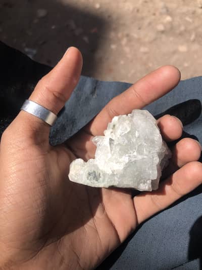 Apophyllite crystal cluster