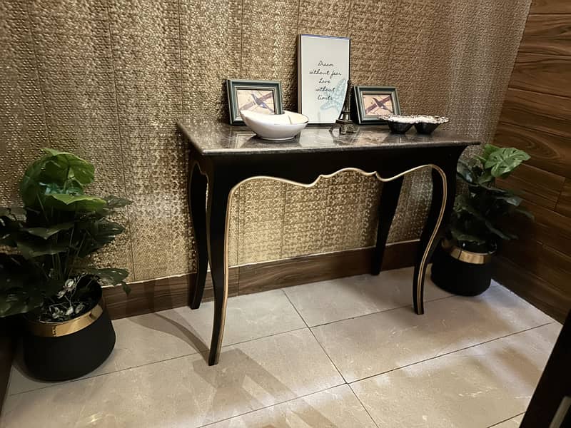 Marble top console table 1
