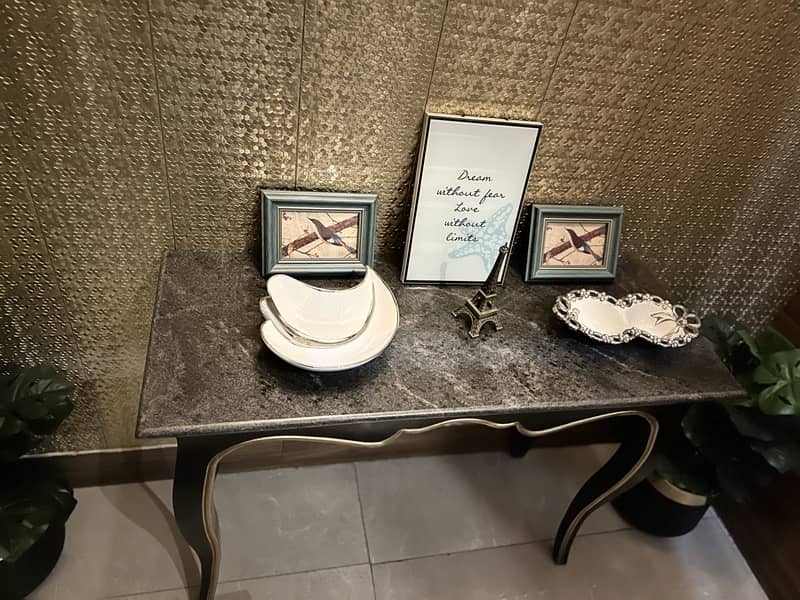 Marble top console table 2