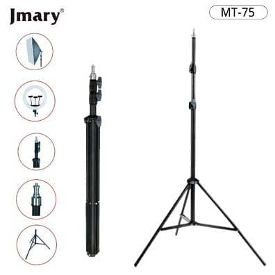 Jmary Mt-75 Light Tripod Stand For Softboxes, Ring Lights & Mobiles