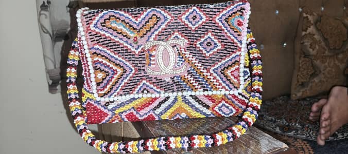 Crystal Hand made bag