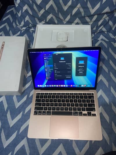 Apple macbook m1 air 8/256gb rose gold full box