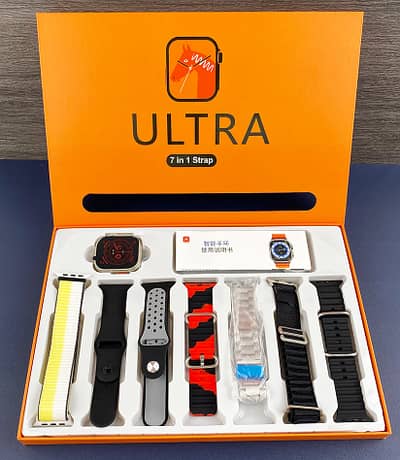 7 in 1 Ultra Smartwatch 49mm with 7 Straps