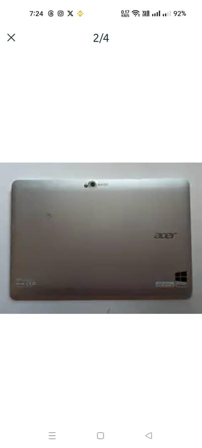 Acer Iconia W511P  Window Tablet